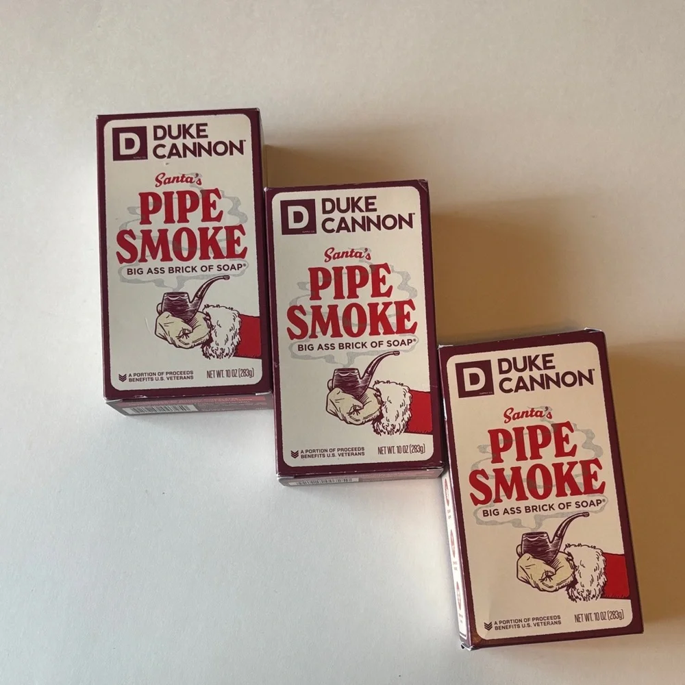 Duke Cannon | Bundle Santa’s Pipe Smoke Big Brick of Soap Limited Edition 2 NWT
